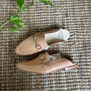 Quero Nude Leather Loafers NWT